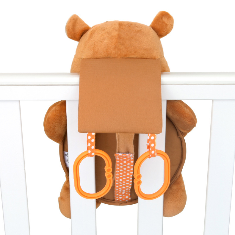 กระจกมองเด็กในรถ กระจกมองหลังติดเบาะรถสำหรับเด็กนั่งคาร์ซีท รูปตุ๊กตาวัว/หมี/เพนกวิน