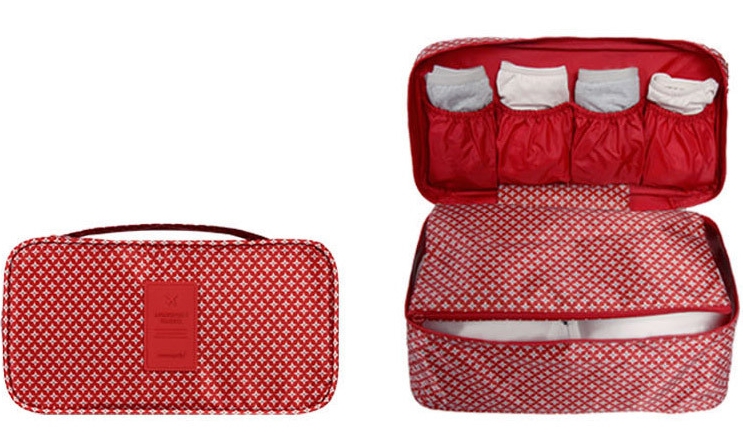 DINIWELL กระเป๋าใส่ชุดชั้นใน กางเกงใน รุ่นพิเศษ เหมาะทั้งหญิง และชาย ช่องเยอะ ผลิตจากโพลีเอสเตอร์คุณภาพสูง กันน้ำ