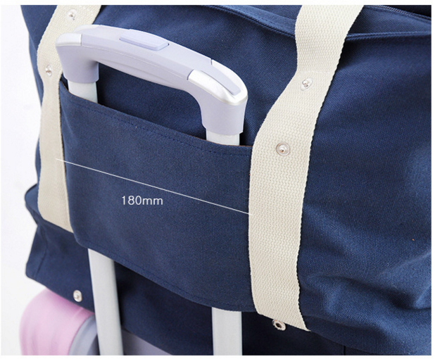 กระเป๋าสะพายผ้าแคสวาส เสียบกระเป๋าเดินทางได้ มีช่องใส่สองชั้นบน-ล่าง กระเป๋าเล็กแยก เหมาะมากสำหรับเดินทาง ท่องเที่ยว มี 7 สีให้เลือก