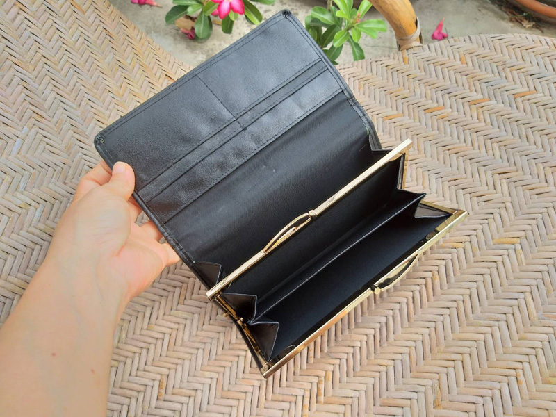 กระเป๋าสตางค์ผ้าทอลายดิ้นทอง แนวญี่ปุ่นโบราณ สวยมากๆ