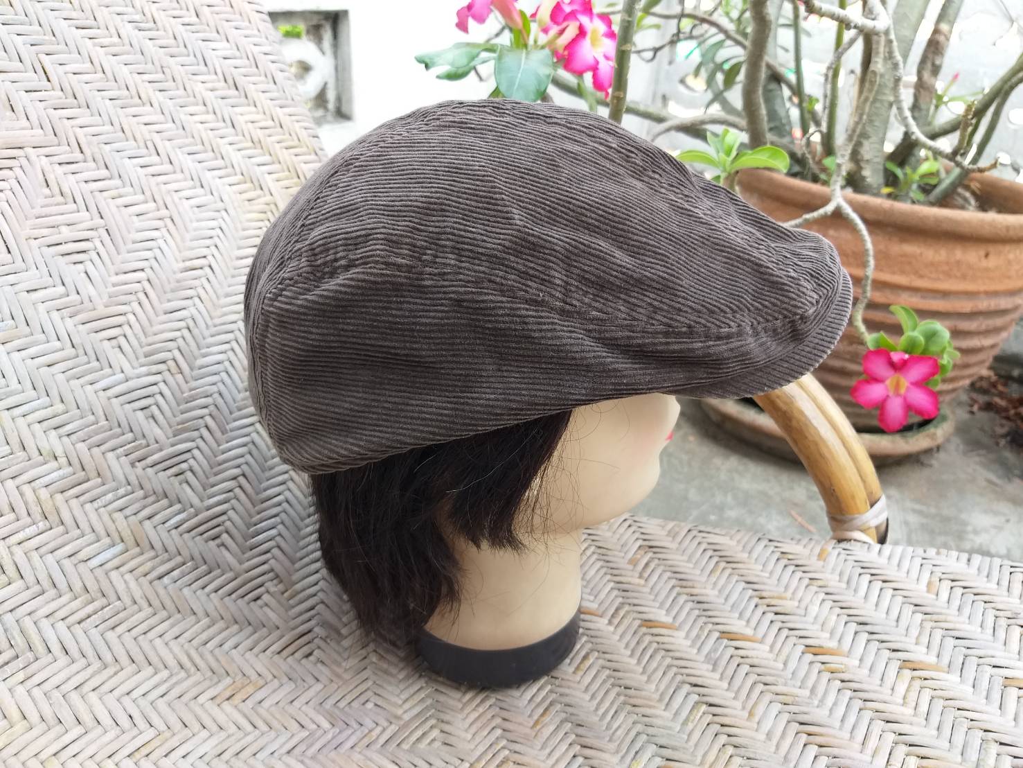 หมวกติงลี่ หมวกแฟลตแค็ป ผ้าลูกฟูกสวยมาก