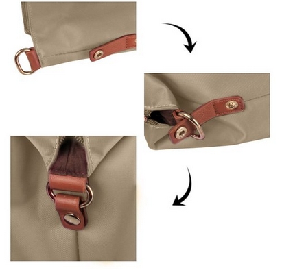 Ecosusi กระเป๋าโท้ทแฟชั่น ผลิตจากไนล่อน น้ำหนักเบา กันน้ำ คุณภาพสูง