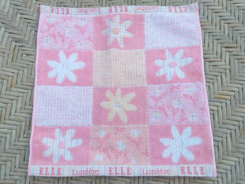 ผ้าขนหนูเช็ดหน้าแบรนด์เนม ELLE