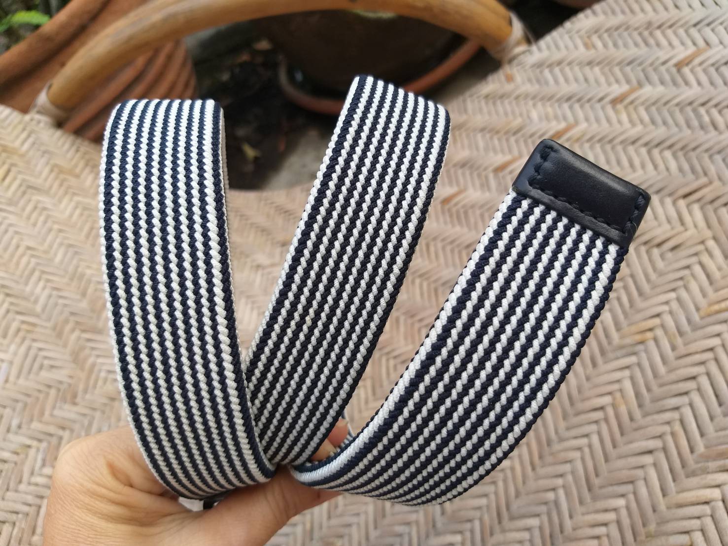 เข็มขัดนักกอล์ฟชาย เชือกถักแบบยืด (ของใหม่)