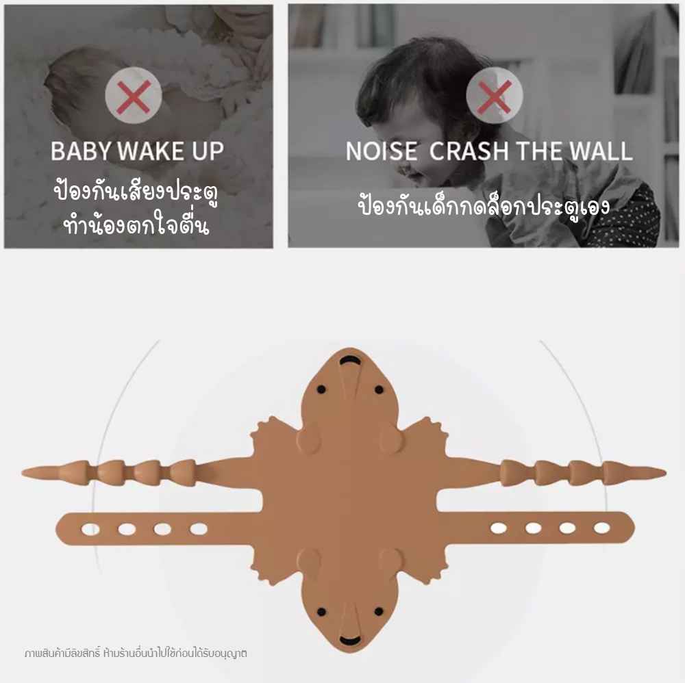 แผ่นป้องกันเด็กปิดล็อคประตู Baby Safety Never Locked Door ลายสัตว์น้อยน่ารัก