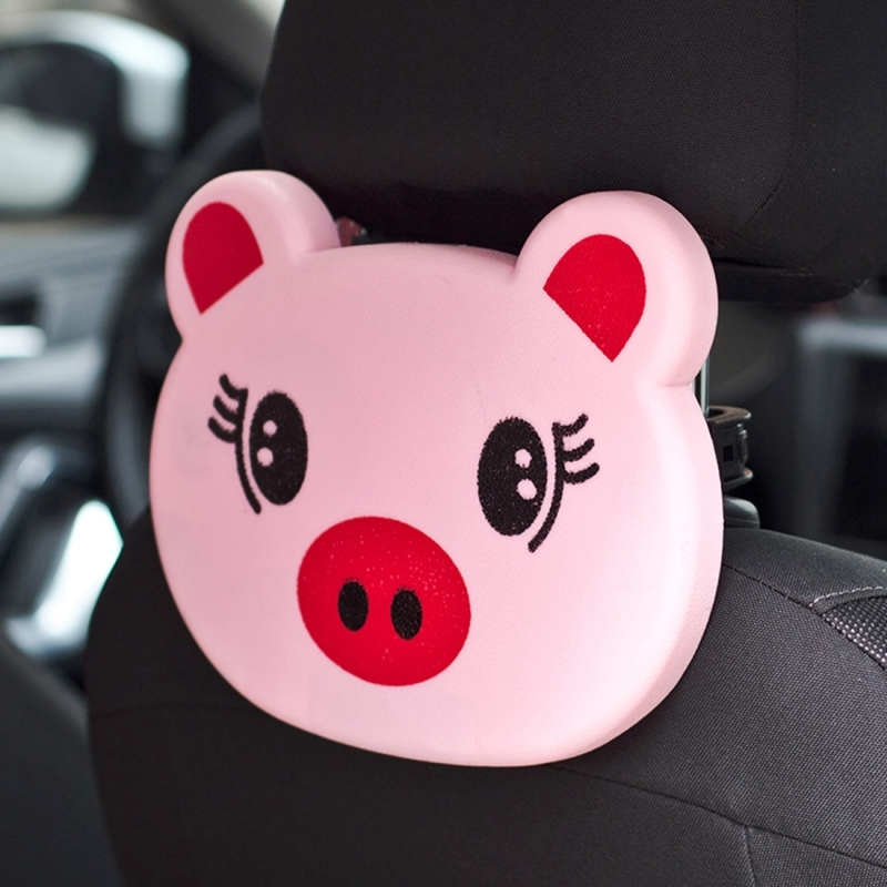 ถาดวางอาหารในรถ โต๊ะกินข้าวในรถยนต์ ถาดอาหารที่กินข้าวในรถ พับเก็บได้ ลายการ์ตูนน่ารัก วางแก้ว ขวดน้ำได้