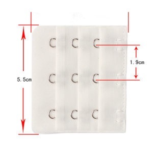 ตะขอเสื้อใน 3 แถว แผ่นต่อหลังเสื้อชั้นใน 3 ตะขอ สำหรับใส่ด้านหลังเสื้อใน เพิ่มขนาดรอบใต้อก