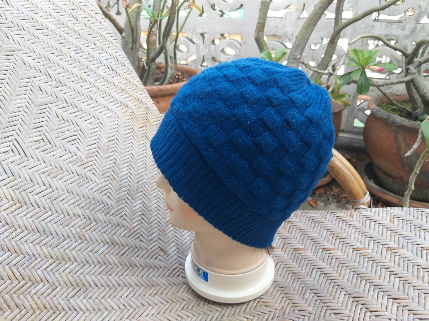 หมวกไหมพรม Uniqlo ไหมพรมขนสัตว์อุ่นมาก สีสวย