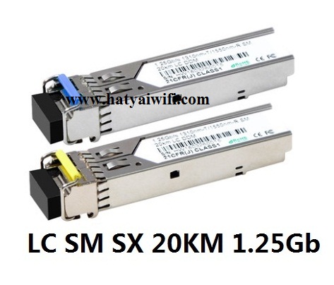 SFP Single Mode LC Simplex 20 KM 1.25G DDM A+B (คู่)