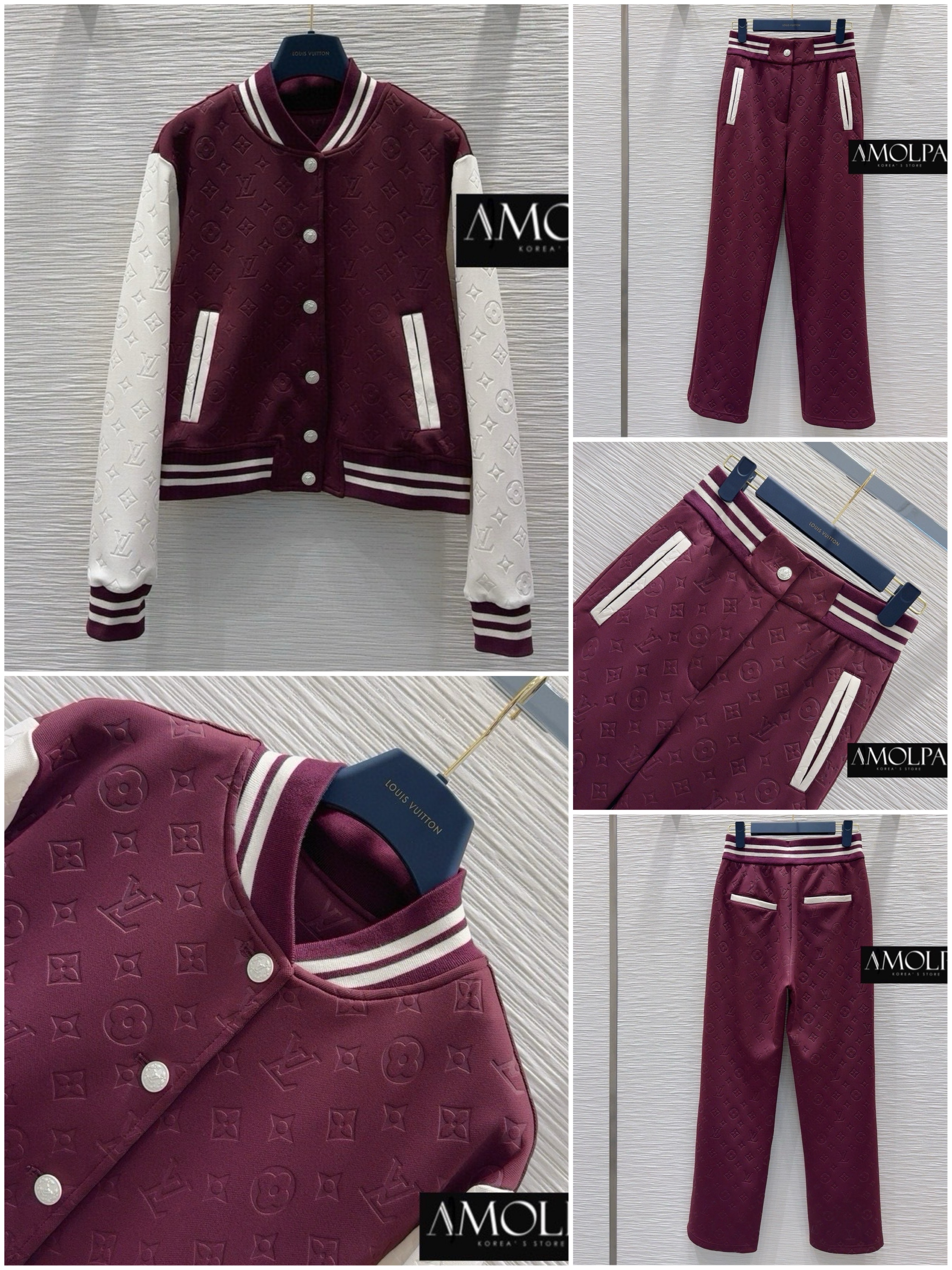 SET JACKET LV งาน Hiend เนื้อผ้าดีม๊าก ผ้าใส่สบายมากกกก ใส่สบาย : สินค้าคุณภาพ (พร้อมส่ง)