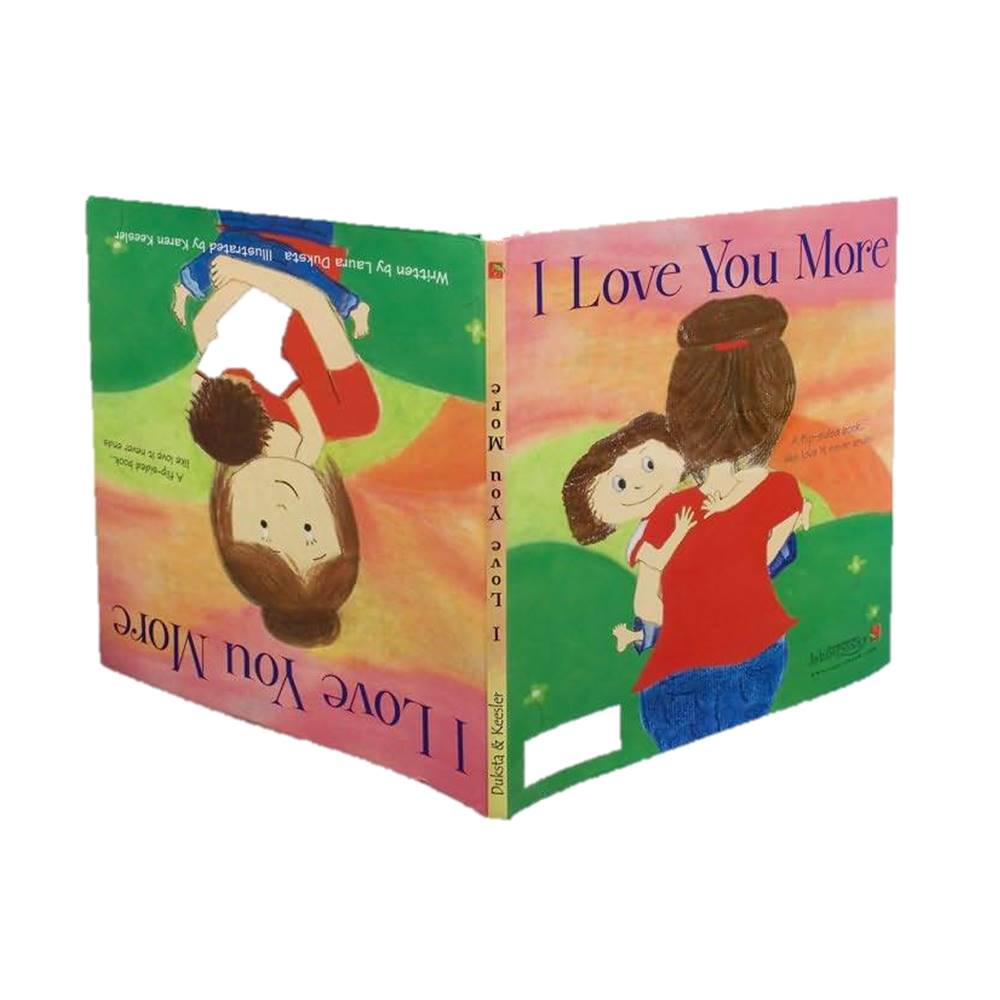 I Love You More : Flip-sided Board Book by Laura Duksta : The New York Times Bestseller บอร์ดบุ๊คส์แนวอบอุ่น อ่านได้สองด้าน
