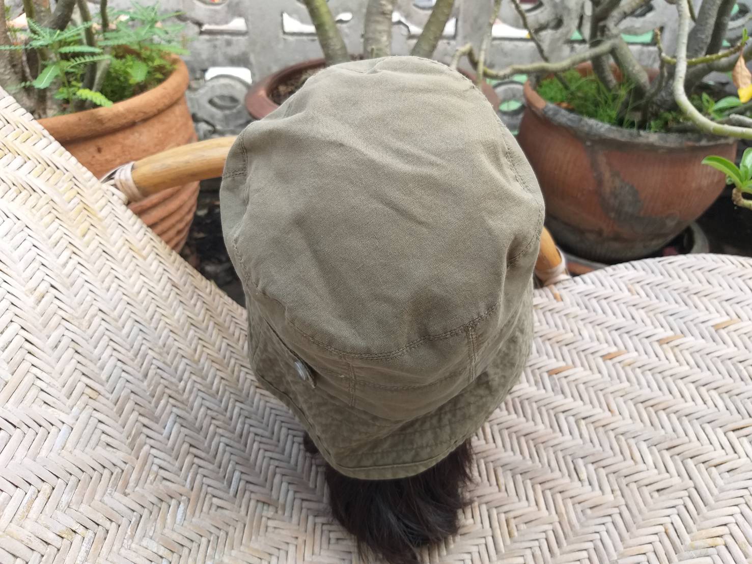 หมวกบักเก็ต หมวกปีกกว้าง TOPVALU แนวลุยๆ