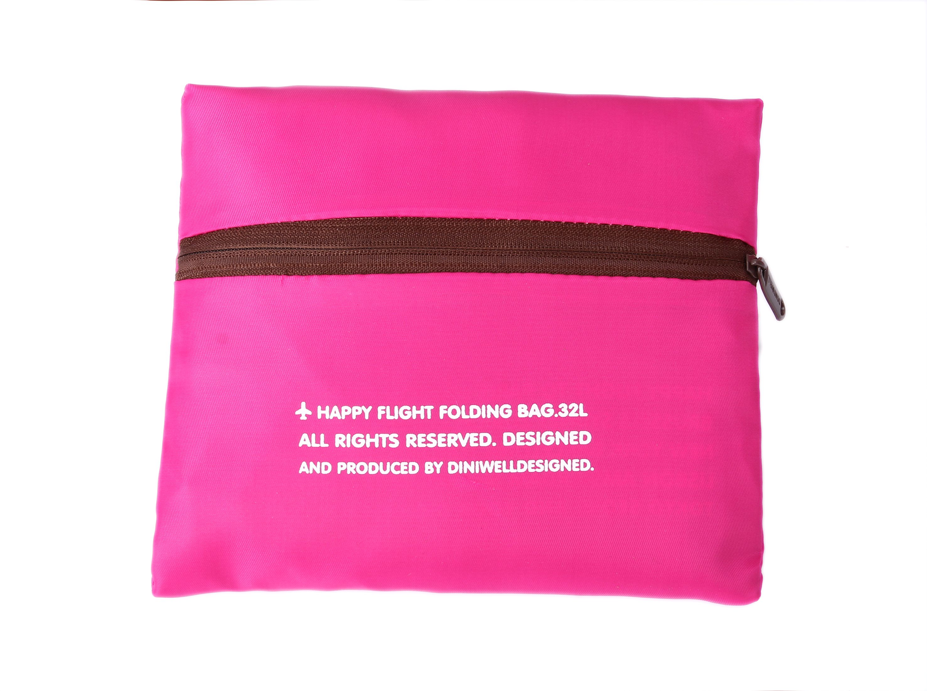 กระเป๋าเดินทางพับเก็บได้ เพื่อการเดินทาง ท่องเที่ยว ปรับสายสะพายได้ เสียบที่จับของกระเป๋าเดินทางได้ มีซิปรูดตอนพับเก็บ