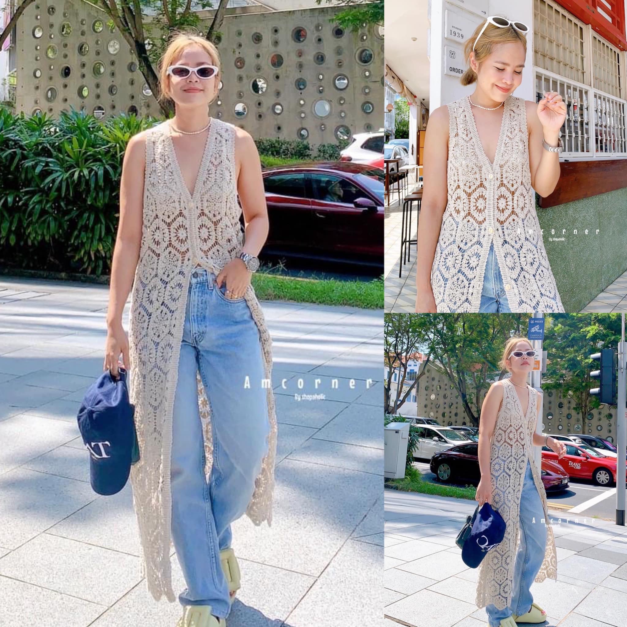 เดรสแขนกุด ด้านหน้าเป็นกระดุม สามารถถอดได้จริง ลำตัวเป็นทรงปล่อยๆ ใส่ง่าย ใส่สบาย 👍🏻 สินค้าคุณภาพ (พร้อมส่ง)