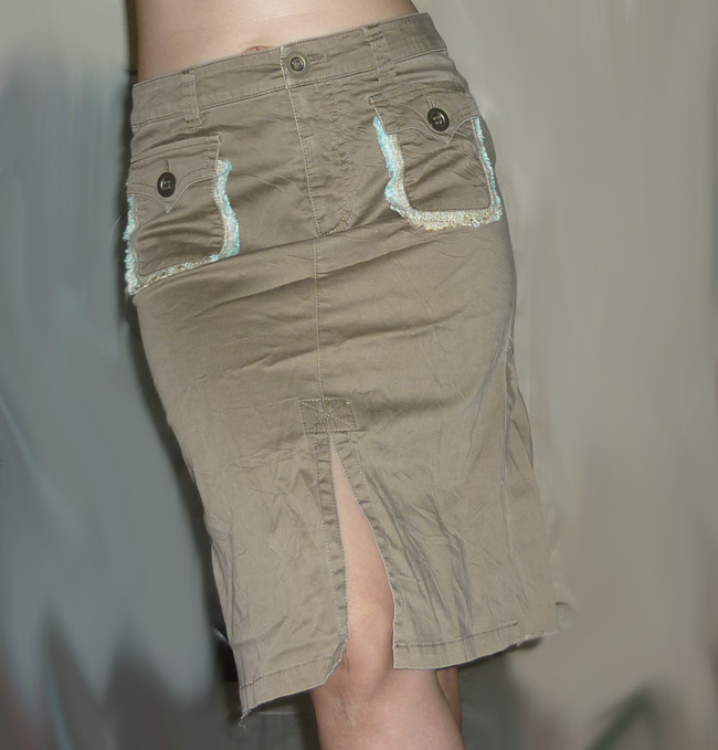 กระโปรงผ้ายืดเนื้อเบาใส่สบาย ดีไซน์น่ารัก 29.5-32-20.5