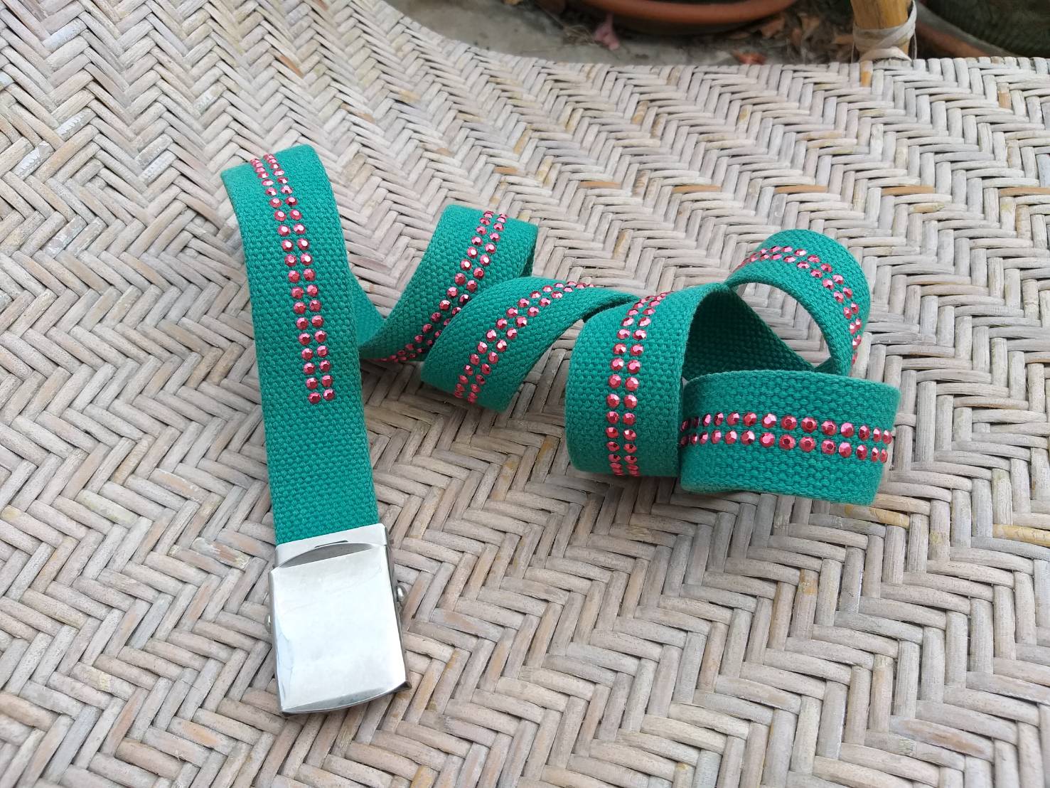 เข็มขัดเชือกถัก ผ้า canvas เก๋สุดๆ