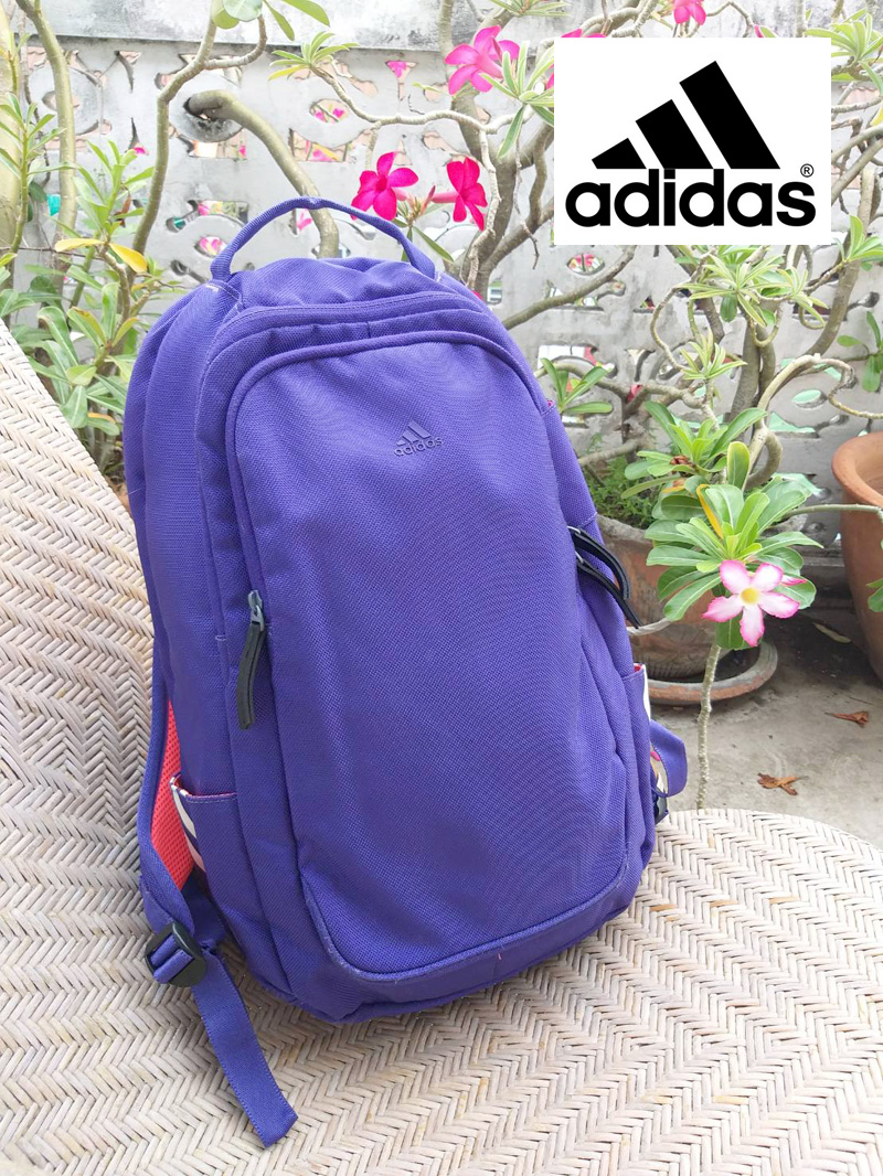 กระเป๋าเป้ adidas บุฟองน้ำหนา ใส่โน๊ตบุ๊คโดยเฉพาะ
