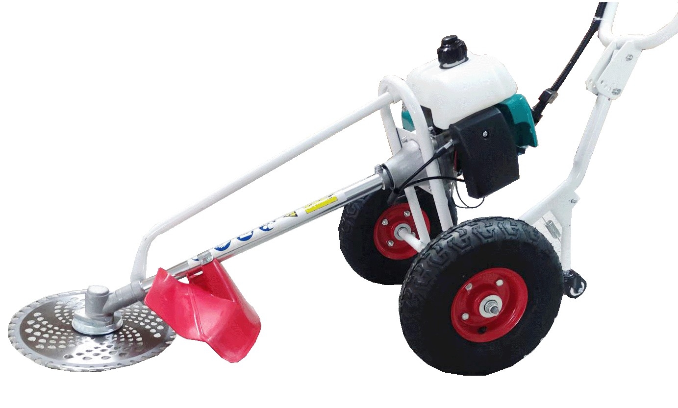 รถตัดหญ้า3ล้อ SKYLINE RBG411 พร้อมใบมีดวงเดือน 10 นิ้ว40ฟัน