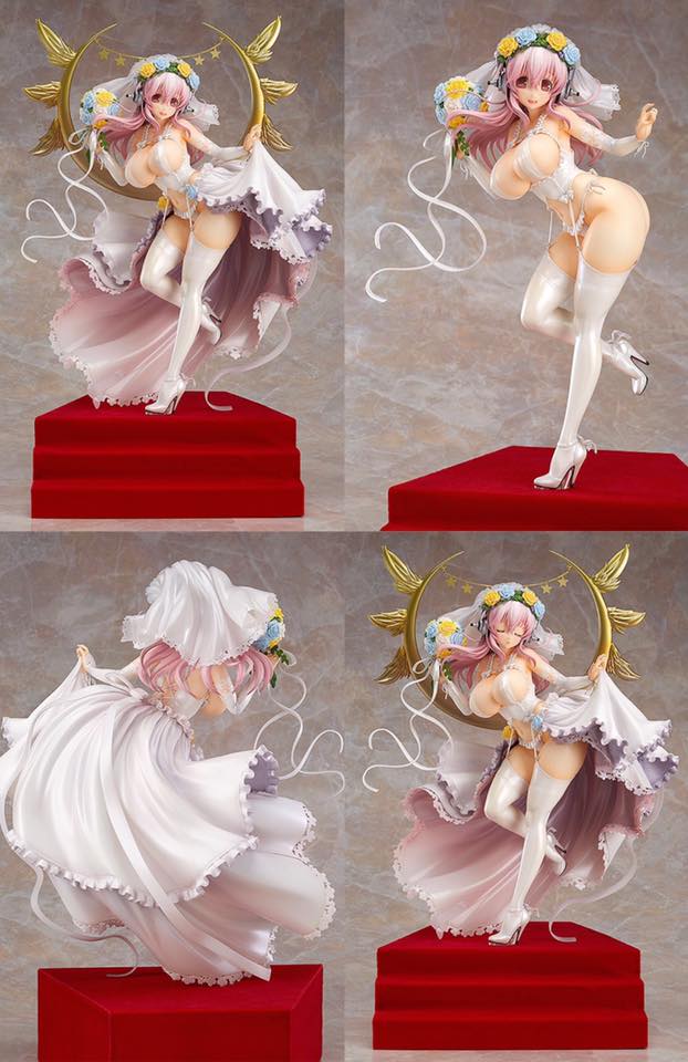 พร้อมส่ง Super Sonico 10th Anniversary Figure Wedding Ver. 1/6 Complete Figure