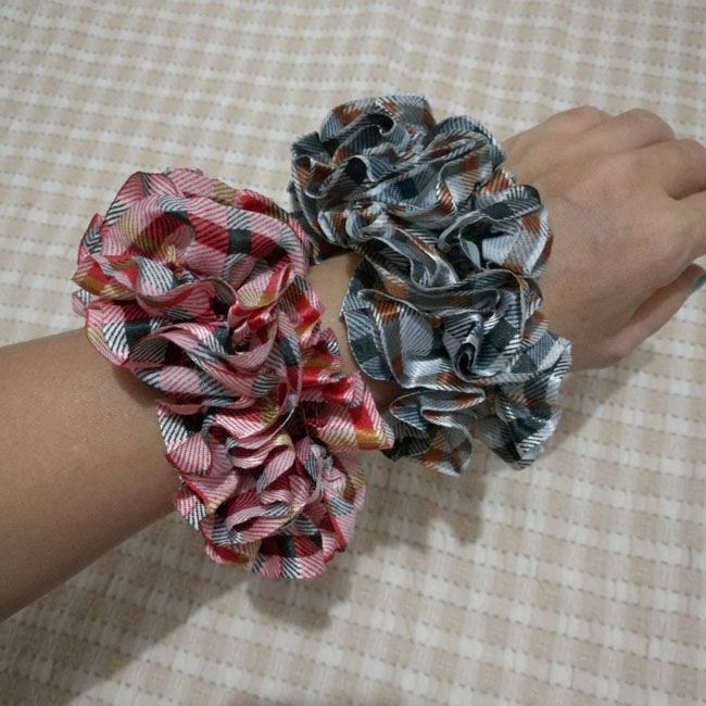 ยางรัดผม ผ้าไนล่อนเนื้อดีมาก สีสวย /ของใหม่/