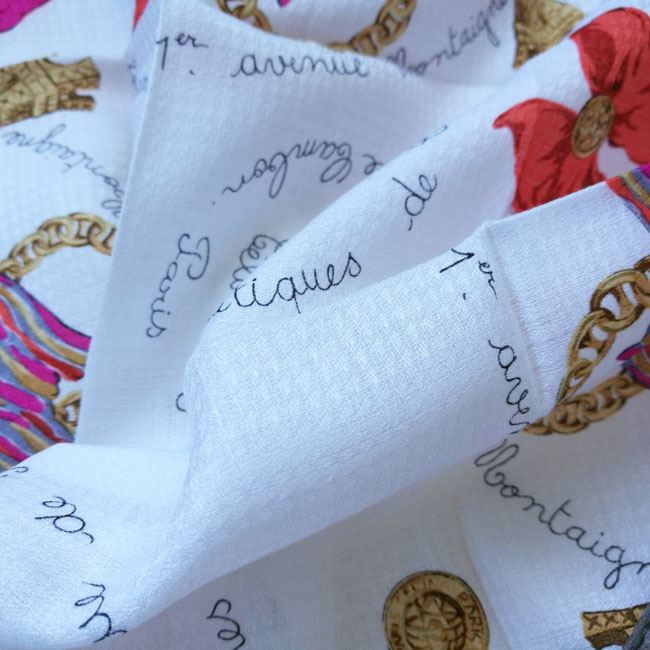 ผ้าเช็ดหน้าแบรนด์เนม CELINE สวยมากๆ