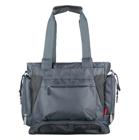 Ecosusi กระเป๋าคุณแม่ กระเป๋าสัมภาระคุณแม่ กระเป๋าแม่ลูกอ่อน สะพายได้ แถมผ้ารองเปลี่ยนผ้าอ้อม ผลิตจากไนล่อนคุณภาพสูง ทนทาน ช่องใส่ของเยอะ (สีเทา)