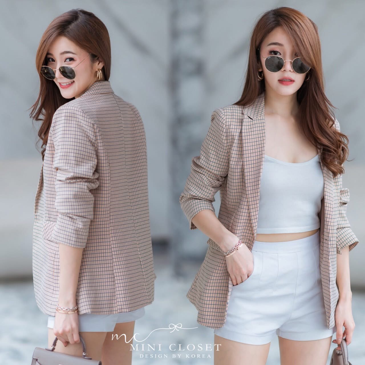 เสื้อสูทความยาวกำลังดี ซับในผ้ามันเย็บกลับทั้งตัว กระเป๋าเจาะมีฝากระเป๋า ใส่สบาย : สินค้าคุณภาพ (พร้อมส่ง)