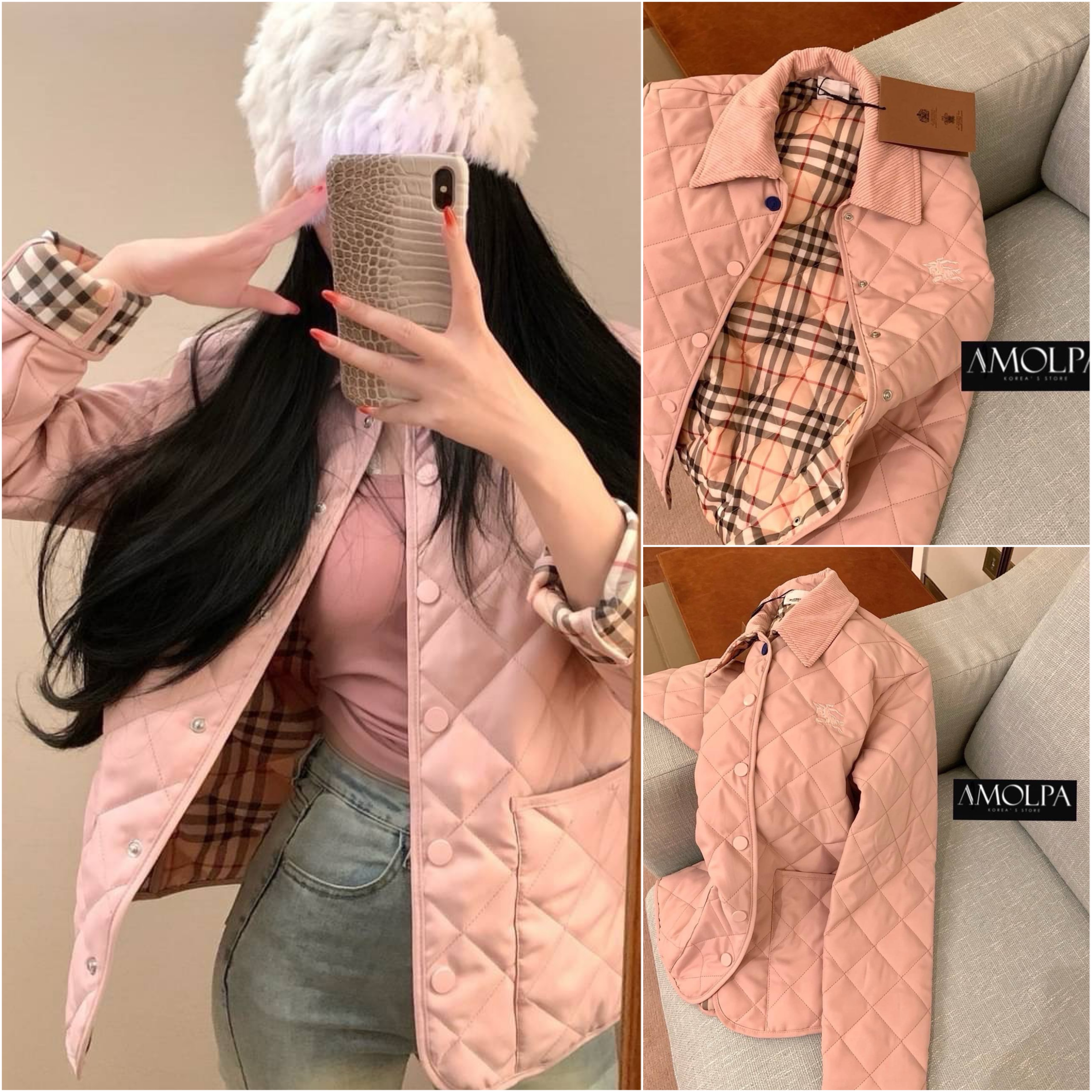 JACKET BB งาน 1:1 งานผ้าอย่างดี หนานุ่ม เหมือนช๊อปเด๊ะ งานสวยยยเป๊ะม๊าก ไม่ผิดหวังแน่นอน งานพรีเมียมมม 👆ใส่ได้ทั้ง ช ญ น๊า ใส่สบาย : สินค้าคุณภาพ (พร้อมส่ง)