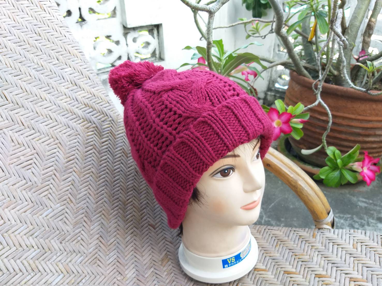 หมวกไหมพรม หมวกสวยมากใบนี้ ไหมพรมหนานุ่ม