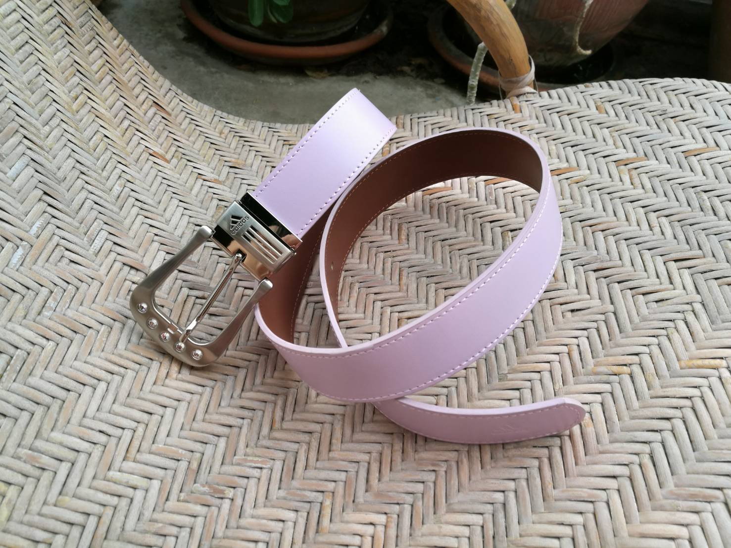 เข็มขัดหนังแท้ adidas สวยมากกก