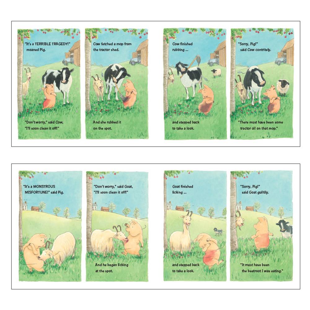 Jonathan Emmett & Vanessa Cabban : The Pig's Knickers + A Spot of Bother : A Hilarious Farmyard Fiasco! : นิทานรางวัล นิทานภาพ 2 เล่ม