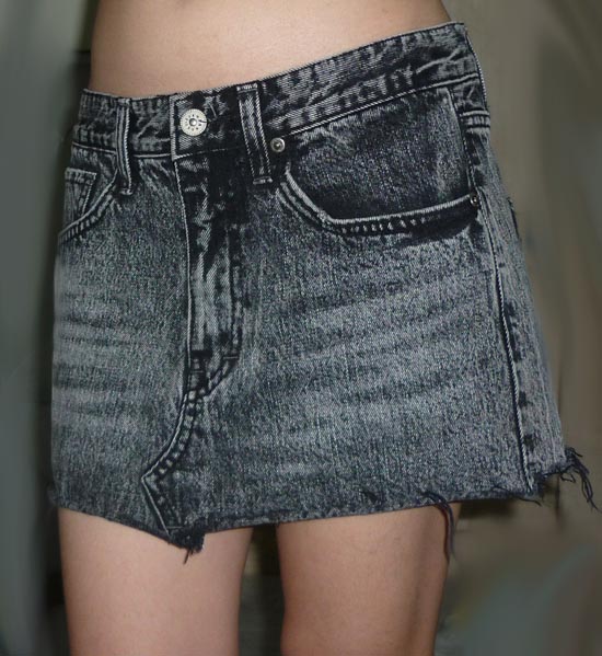 #2กระโปรงยีนส์ห้าง Made in Korea 31-36-11