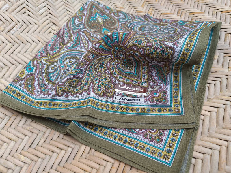 ผ้าเช็ดหน้าแบรนด์เนม LANCEL