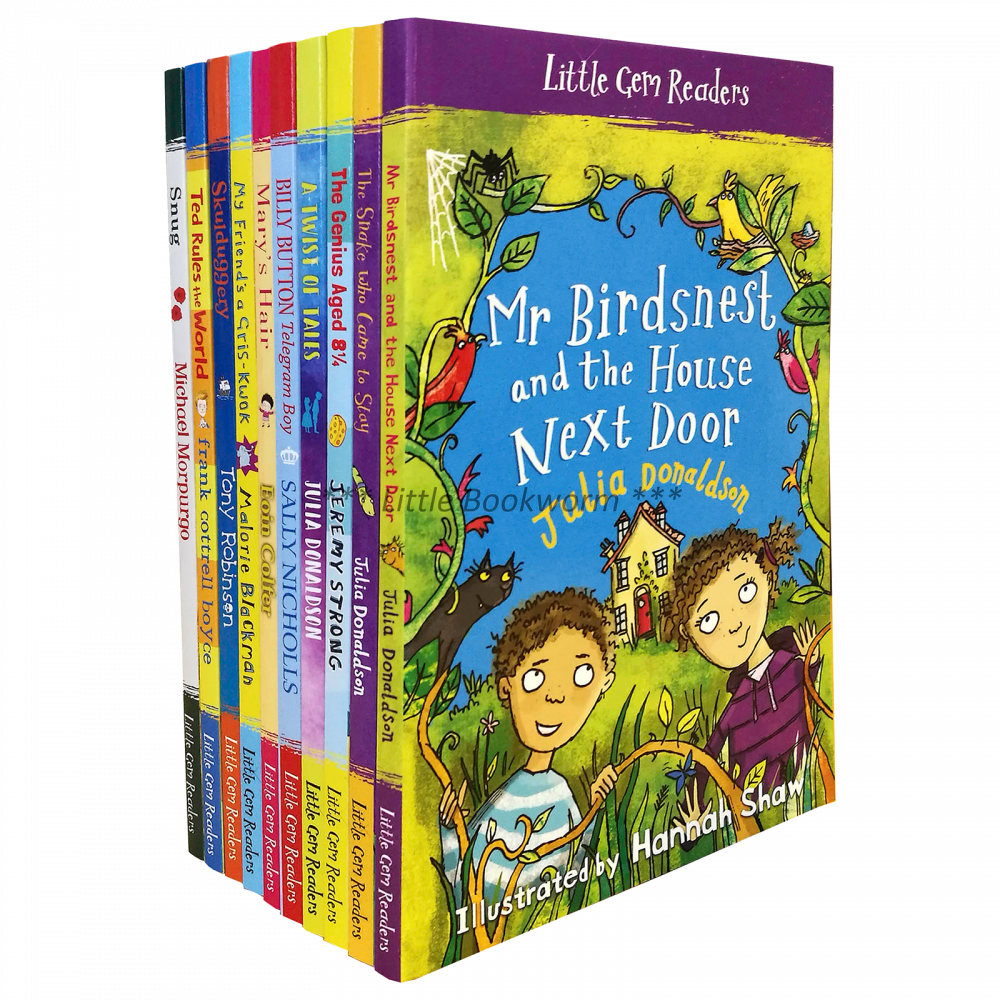 Little GEM Readers :10 Books Collection : Julia Donaldson Jeremy Strong Michael Morpurgo หนังสือส่งเสริมการอ่านภาษาอังกฤษ นักเขียนชื่อดัง
