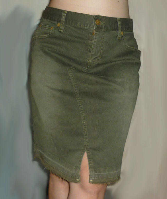 กระโปรงยีนส์ X-girl Made in Japan สวยมาก 31-37-19.5