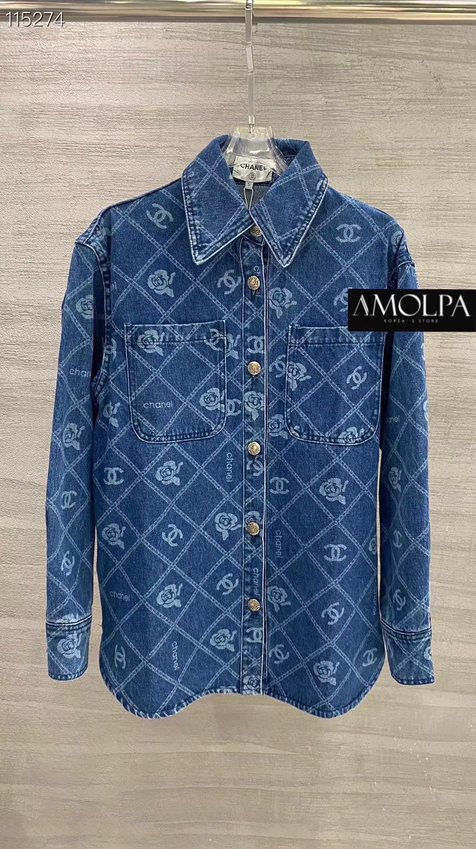 JACKET CHANEL DENIM งานนี้ไฮเอนชนช๊อป ขึ้นห้างเลยน๊า งาน ใส่สบายสุดๆห้ามพลาดเลยจ้า : สินค้าคุณภาพ (พร้อมส่ง)