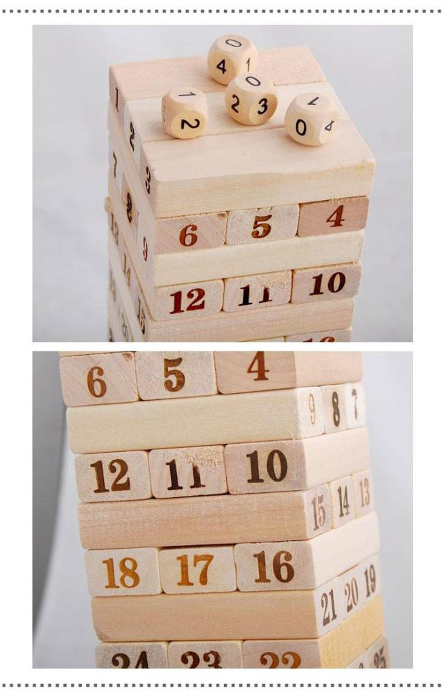 ของเล่นไม้ เกมถอดแท่งไม้ ของเล่นตึกถล่ม Uno Stacko อูโน่ สแตกเกอร์