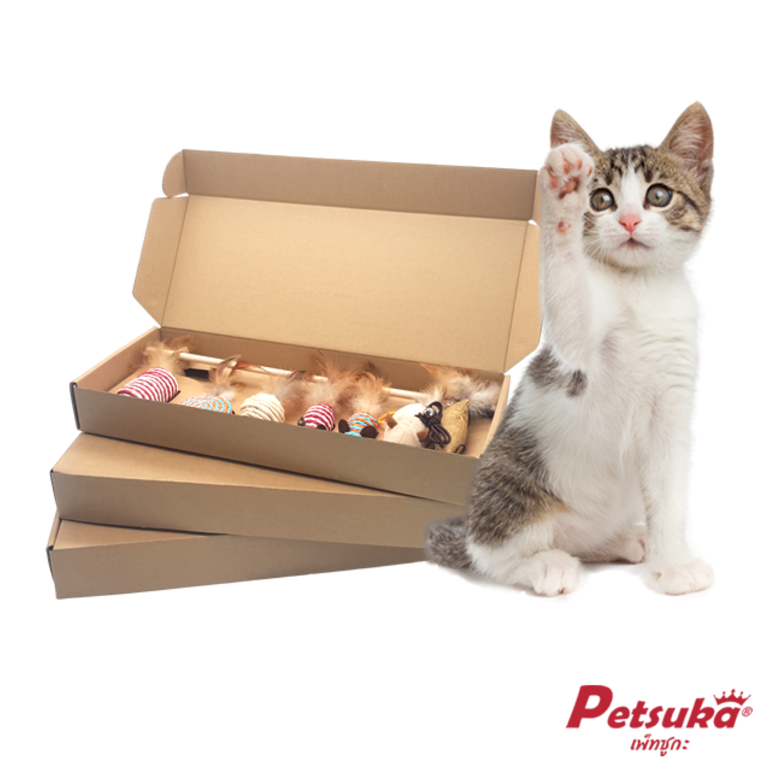 ชุดของเล่นแมว Petsuka แพ็ค 7 ชิ้น