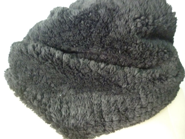 ผ้าพันคอโดนัท สีดำ นุ่มมากกก อุ่นสุดๆ