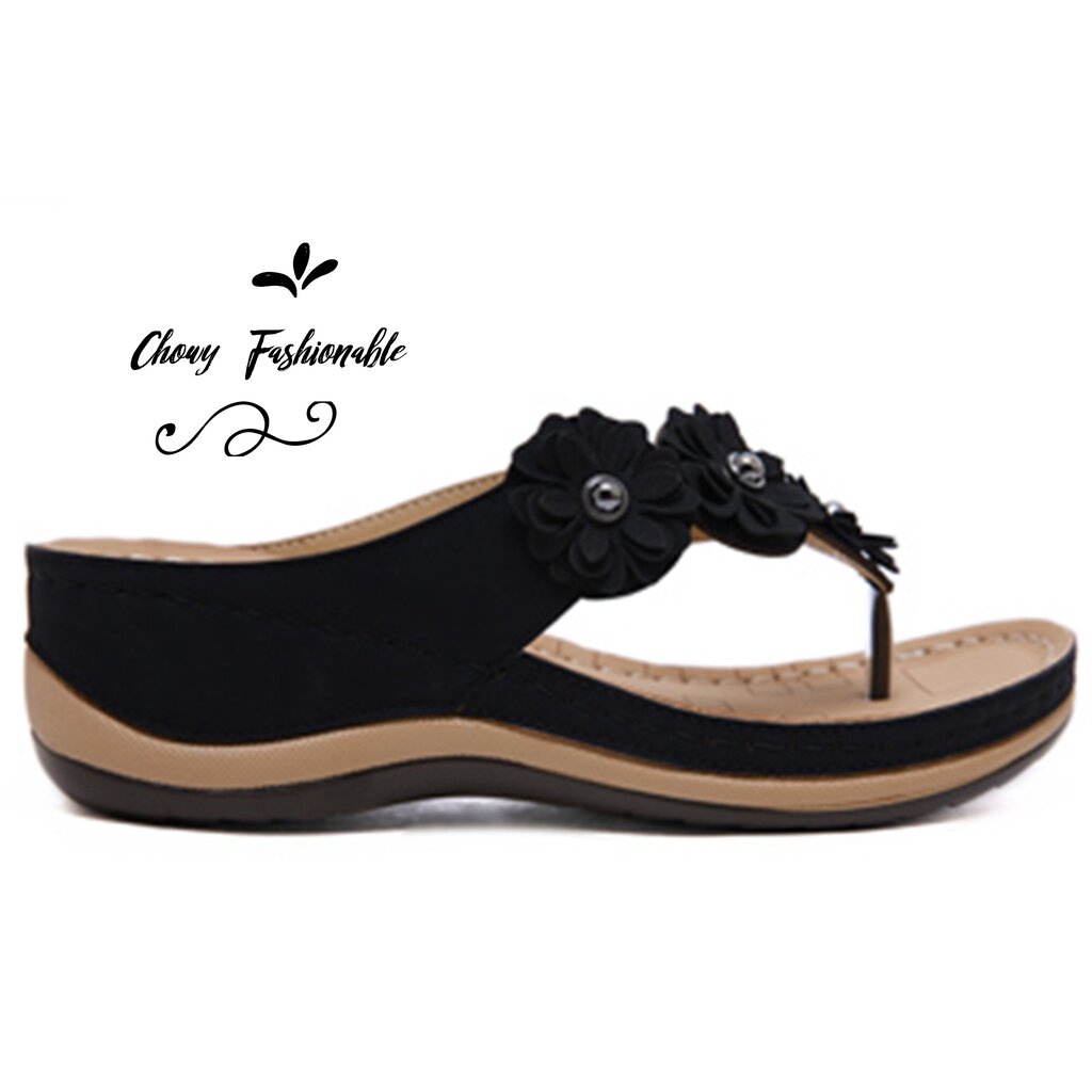 รองเท้าแตะหนีบส้นเตารีด ไซส์ 42-46 แตะสวมเพื่อสุขภาพ พื้นนุ่ม แตะไซส์ใหญ่ Chowy(โชวี่) KR1038