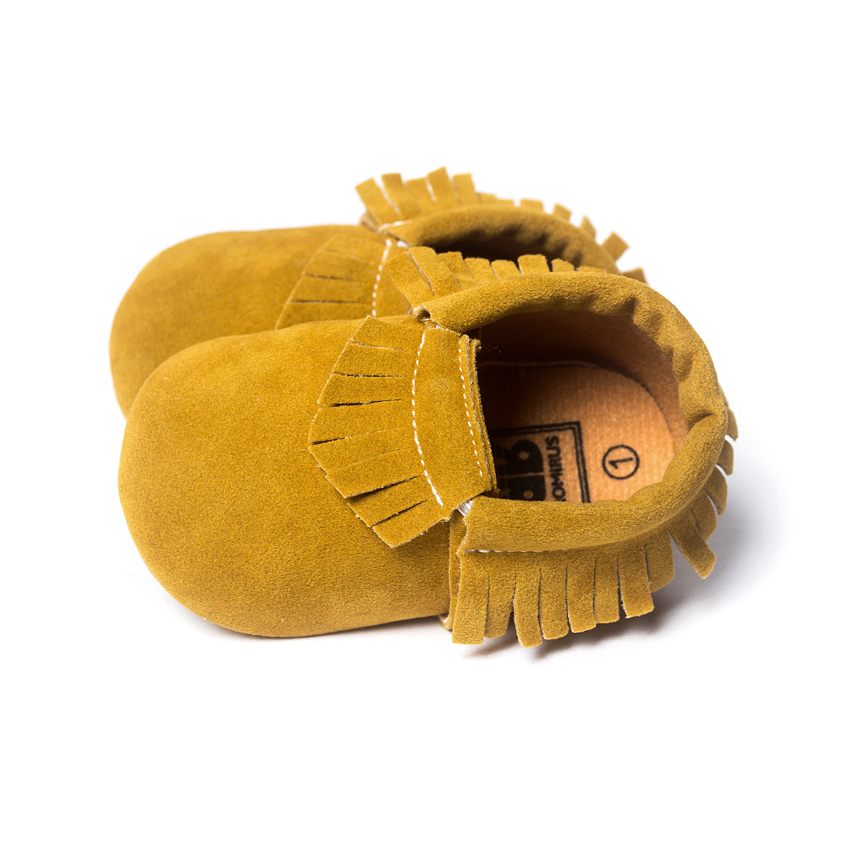 รองเท้าเด็ก 0-18 เดือน หนังนิ่มแต่งพู่ สไตล์เด็กยุโรป ROMIRUS