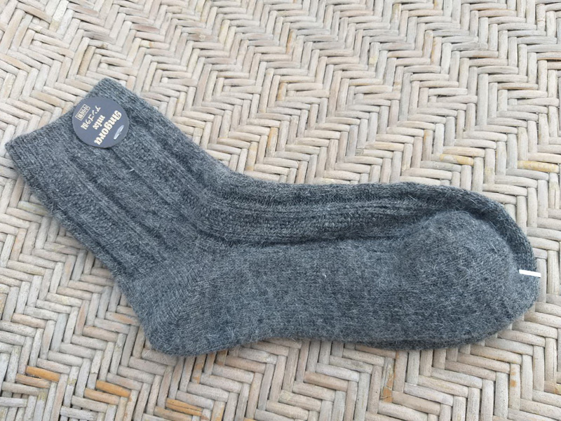 ถุงเท้าไหมพรมขนสัตว์ ผสมขนกระต่าย