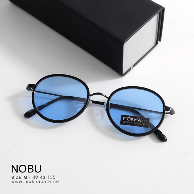 [pre-order] แว่นกันแดด NOBU กรอบแว่นกลม ขาโลหะ กว้าง 135 มม.(sizeM)