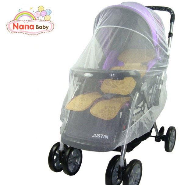 NanaBaby มุ้งเด็กอ่อน 3in1 เป็นได้ทั้ง มุ้งรถเข็นเด็ก มุ้งเปลเด็ก มุ้งคลุมคาร์ซีท อากาศผ่านสบายไม่ร้อน ขอบยางยืดรอบด้าน