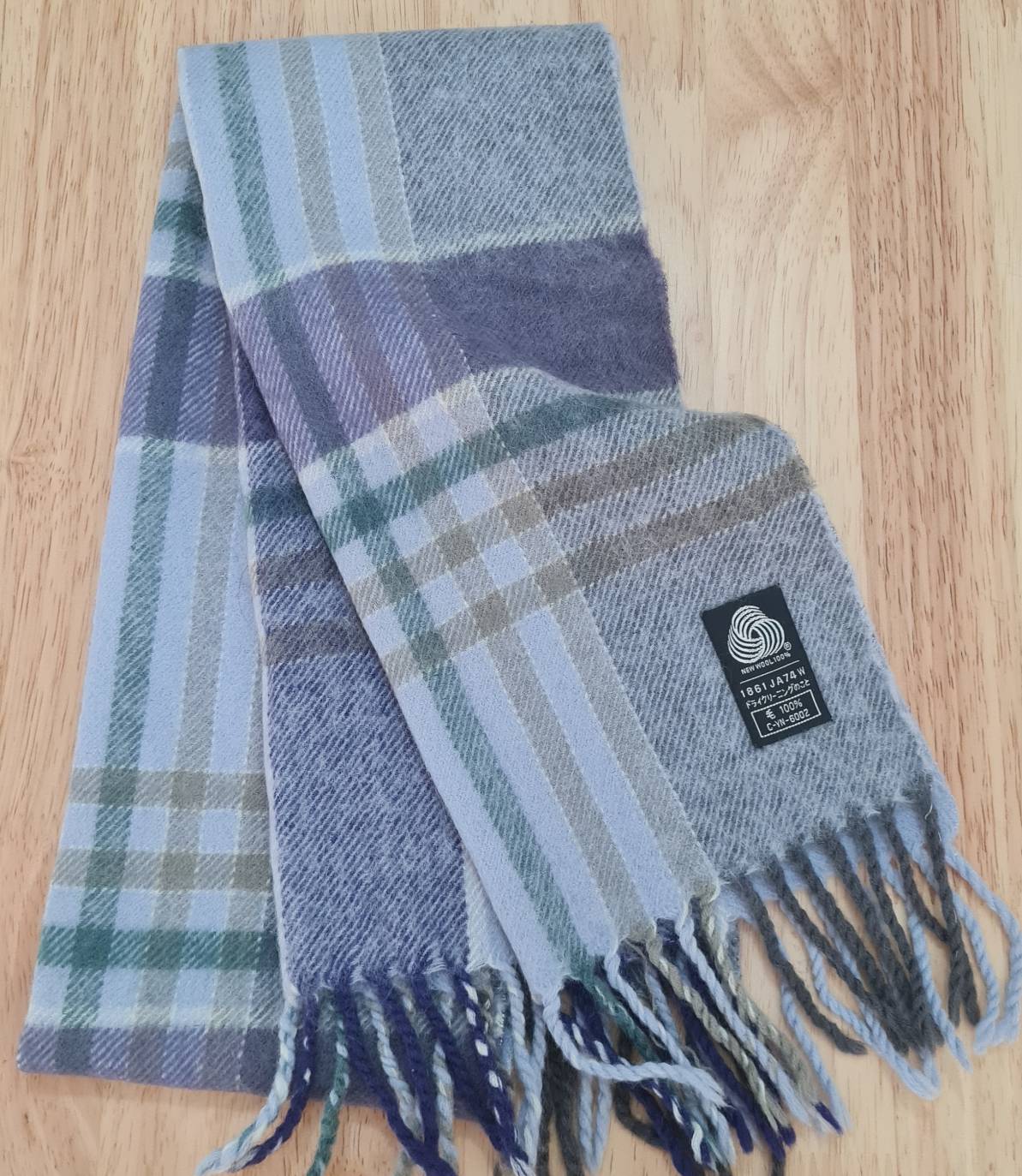 ผ้าพันคอ 100% Wool อุ่นมาก ติดลบได้ (มือ1)