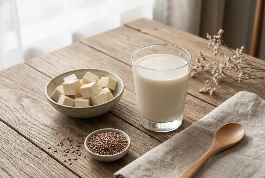 น้ำเต้าหู้และธัญพืช แหล่งไฟโตเอสโตรเจนธรรมชาติ