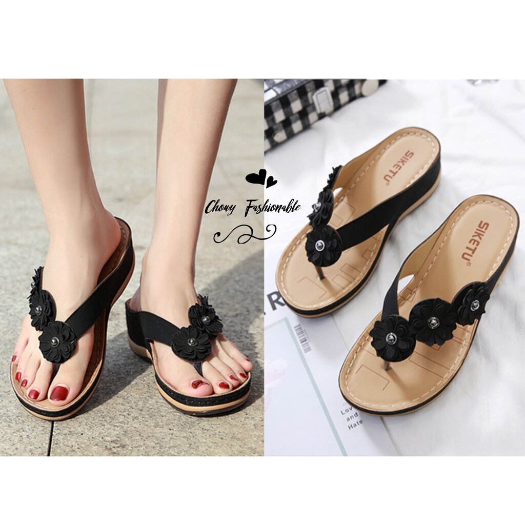 รองเท้าแตะหนีบส้นเตารีด ไซส์ 42-46 แตะสวมเพื่อสุขภาพ พื้นนุ่ม แตะไซส์ใหญ่ Chowy(โชวี่) KR1038