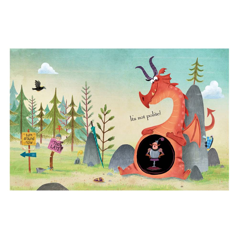 Penny Parker Klosterann & Ben Mantle : There was an old DRAGON who swallowed a knight นิทานปกแข็ง มังกรกลืนอัศวิน นิทานแนวขำขัน