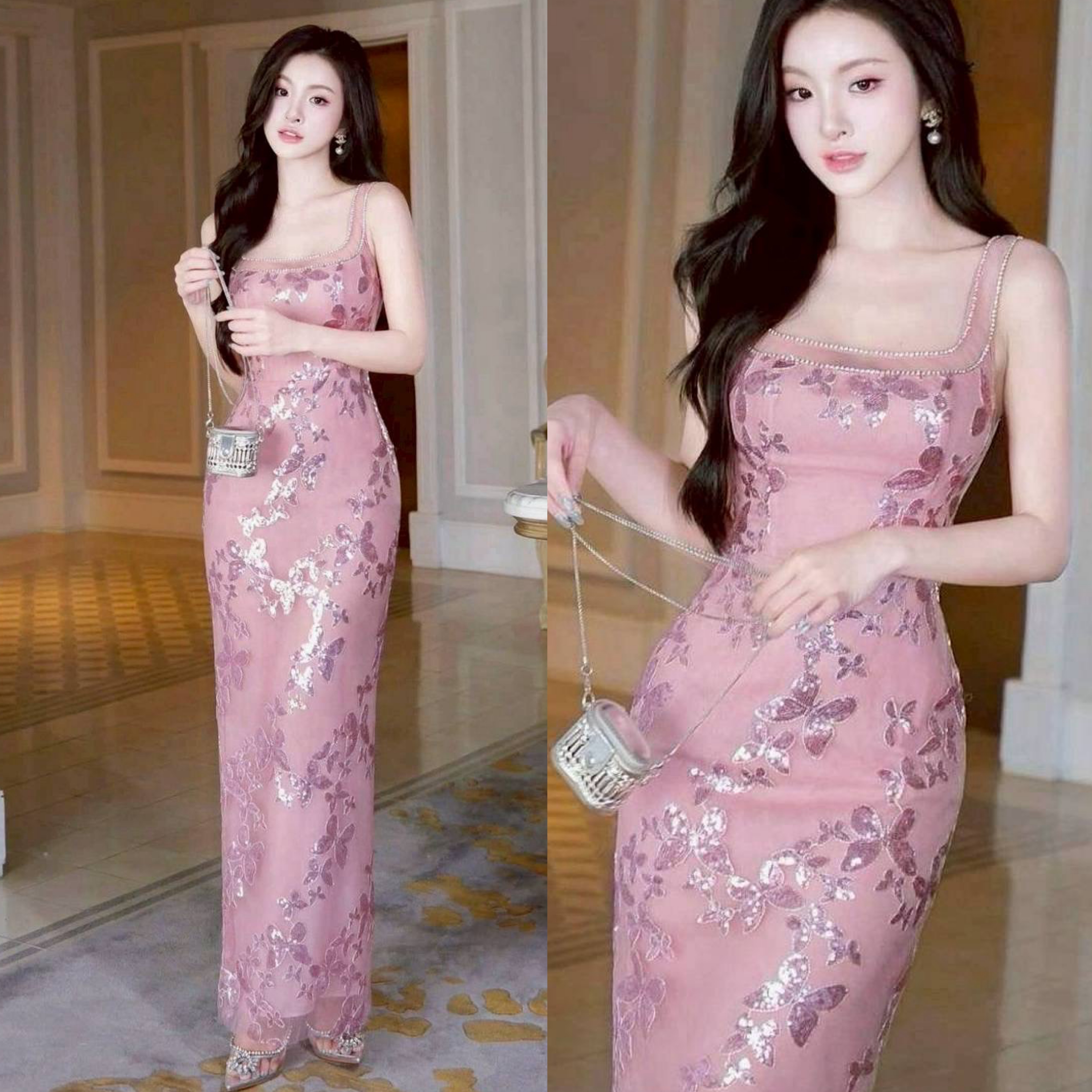 เดรส ทรงสวยมาก สีสวย หน้าอกมีฟองน้ำชุดมีซับใน แต่งเพชรที่ช่วงคอ เนื้อผ้าสวยมาก ด้านหลังมีซิบด้านหลัง ใส่สบาย : สินค้าคุณภาพ (พร้อมส่ง)