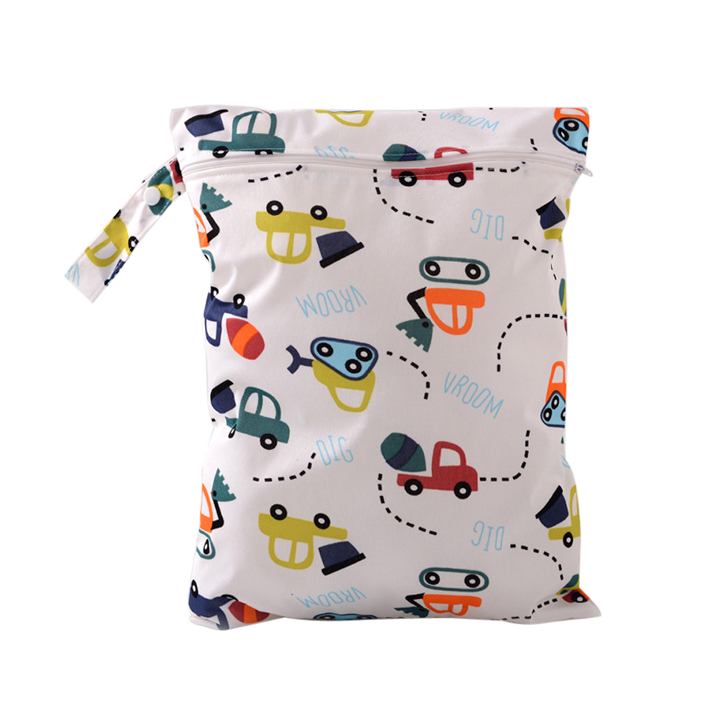 กระเป๋าใส่ผ้าเปียก ถุงผ้าเปียก ใส่กางเกงผ้าอ้อมรอซัก Baby Wet Bag